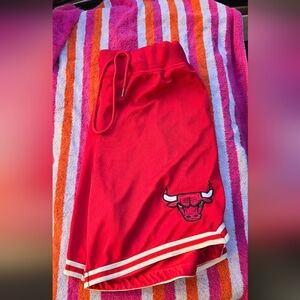 Official Chicago Bulls NBA Team Red Ultra Game Basketball Shorts. XL. Nw/oT.